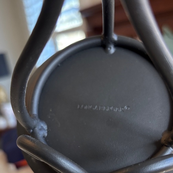 Longaberger Black Metal Candle Holder Trio and Matching Hook Maple Leaf Design - Picture 13 of 13